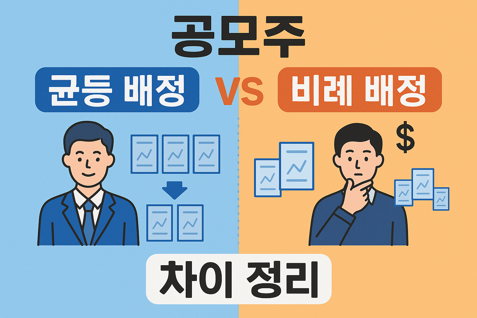공모주 균등배정 비례배정 차이 완벽정리 적은돈으로 청약할 때 꼭알아야할 핵심